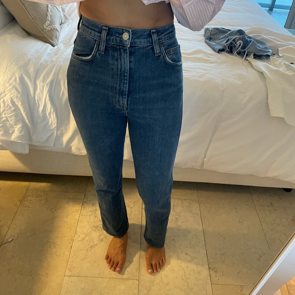 Agolde pinch waist kick flare jeans